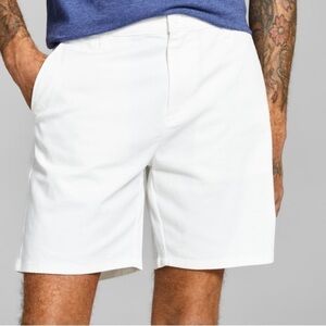 And Now This Men's Stretch Chino Shorts Size 29 NWD White